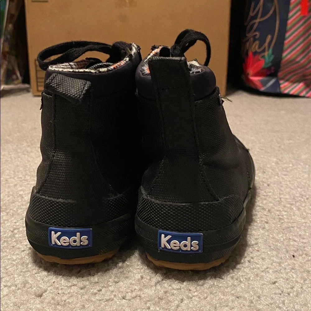 Keds Black Scout Casual Rain Boots